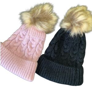 Baby •Pom-Pom • Beanie Set